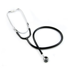 Professional Classic Stethoscope - Double-Sided Aluminum Chestpiece - Pediatric 21 Inch - Black