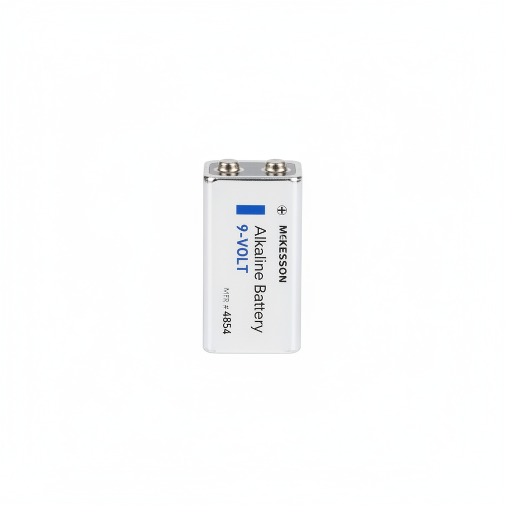 9V battery front view