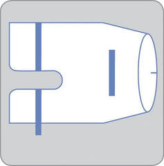 Medline Invisishield Mini C-Arm Surgical Drape - Clear Disposable Sterile Drape for Fluoroscan & OEC Mini C-Arms (54" x 63", Case of 20)