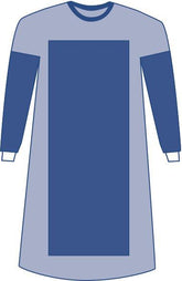 Protective Poly Gown with Breathable Sleeves - AAMI Level 4 Medical Isolation Gown