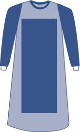 Professional Poly Reinforced Medical Isolation Gown - AAMI Level 4 Protection - SMS Fabric - Extra Large