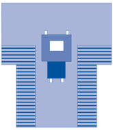 Medline Sterile Chest-Breast Surgical Drape, 15 x 10 Inch Fenestration - SMS Fabric, High Barrier Protection