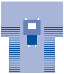 Medline Sterile Chest-Breast Surgical Drape, 15 x 10 Inch Fenestration - SMS Fabric, High Barrier Protection