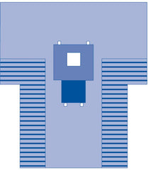 Medline Fenestrated Minor Procedure Drape - 6 x 6 Inch Surgical Drape with SMS Fabric Technology