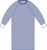 Aurora Nonreinforced Surgical Gown with Raglan Sleeves - AAMI Level 3 Protection