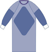 Aurora Fabric-Reinforced Surgical Gown with Raglan Sleeves - AAMI Level 3 Protection