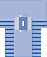 Medline Laparotomy Surgical Drape with Pouches - 102" x 78" x 121" SMS Fabric Sterile Surgical Drape