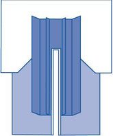 CV Split Surgical Drape with Clear Anesthesia Screen - 109" x 134" Premium SMS Fabric