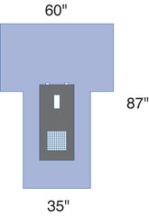 Medline Sterile Cystoscopy Surgical Pack I - Complete Procedure Kit with Reinforced Drapes