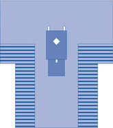 Thyroid Surgical T-Drape - Premium SMS Fabric with Absorbent Reinforcement | 102" x 77" x 121"