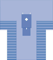 Thyroid Surgical T-Drape - Premium SMS Fabric with Absorbent Reinforcement | 102" x 77" x 121"