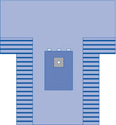 Medline Sterile Extremity T-Drape - SMS Fabric Surgical Drape with Absorbent Reinforcement (121" x 128" x 90")