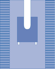 Medline Orthopedic Split Surgical Drape - 5-Layer SMS Barrier Protection 77" x 108"
