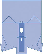 Abdominal Lithotomy Surgical Drape - Sterile SMS Fabric with Adhesive Fenestration, 100" x 131"