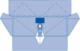 Medline Nonsterile Lithotomy Drapes - 5-Layer SMS Fabric 109" x 97.5" x 100" Fenestrated - Case of 20