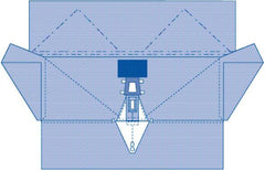 Medline Nonsterile Lithotomy Drapes - 5-Layer SMS Fabric 109" x 97.5" x 100" Fenestrated - Case of 20