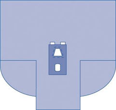 Medline Sterile Laparoscopy and Pelviscopy Surgical Pack - Complete 8-Piece Drape System - Case of 6