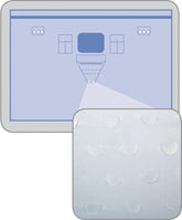 Medline Invisishield Patient Isolation Surgical Drapes with Pouches & Incise Adhesive - Case of 15