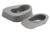 Medline Bariatric Bedpan, Gray, 16.25 W x 5 H Inch, Female - Case of 4