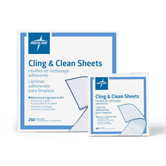 Medline Cling and Clean Dust Sheet - Disposable 2-Sided Cleaning Sheets for Professional Use