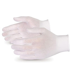 Medline Nylon Glove Liner - Washable Reusable Seamless Knit Comfort Gloves for Food Handling & Disposable Glove Protection