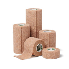 CURAD Premium Self-Adherent Cohesive Wrap - Medical Grade Compression Bandage for Wound Care, Sprains & IV Stabilization