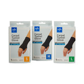 Medline Carpal Tunnel Glove - Adjustable Wrist Support Brace for Arthritis, Tendinitis & CTS Pain Relief