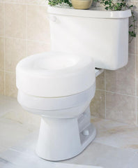 5" Raised Toilet Seat with Lock - 400 lb Capacity, Tool-Free Installation