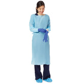 Medline Standard Polyethylene Isolation Gowns with Thumb Loop - Disposable Medical Protection Gowns