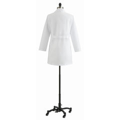 Women's Professional Staff-Length Lab Coat - 36" White Poplin Medical Coat