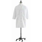 Professional Full Length Lab Coat - White Medical Laboratory Coat with Multiple Pockets
