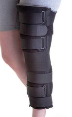Deluxe Cut-Away Knee Immobilizer - Universal Fit with Aluminum Stays | Medical Grade Support Brace