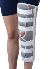Tricot Foam Knee Immobilizer - Medical Grade Support Brace with Removable Stays