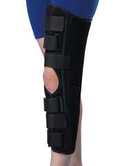 Rigid Knee Immobilizer - Medical Grade Support Brace with Aluminum Stays