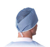 Sheer-Guard Disposable Tie-Back Surgeon Caps - Medical Grade Surgical Headwear