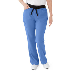 Women's Regular-Length Scrub Pants - Modern Boot-Cut Medical Uniform Bottoms with 7 Pockets