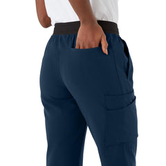 Women's Straight Leg Medical Scrub Pants - Professional Healthcare Workwear with Multiple Cargo Pockets