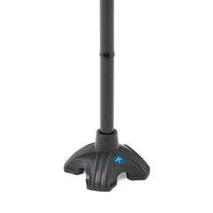 4-Point Offset Folding Hybrid Cane - Gel Grip, Self-Standing, Travel-Friendly Mobility Aid