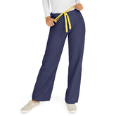 Unisex Reversible Medical Scrub Pants - Durable Cotton Polyester Blend with Drawstring Waist