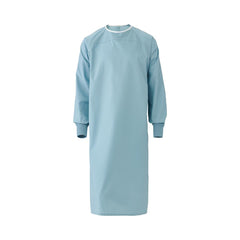 Medline AngelStat Cotton-Blend Cover Gown - Reusable, Knit Cuffs, Misty Green, Large