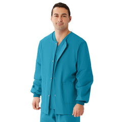Medline AngelStat Unisex Snap-Front Warm-Up Scrub Jacket - Professional Medical Apparel