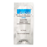 Benzalkonium Chloride Antiseptic Swabsticks - BZK 0.1% Cleansing Wipes for Catheterization & Wound Care, 4 Inch, 1500/Case