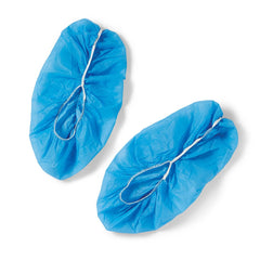 Non-Skid Shoe Covers Blue Regular - Spunbond Disposable Booties, Box of 100