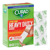 CURAD Extreme Hold Bandages - Heavy Duty Fabric Adhesive Bandages for Maximum Wound Protection