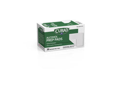 Curad Medium Alcohol Prep Pads - Sterile 70% Isopropyl Alcohol Wipes (2-Ply)