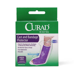 CURAD Waterproof Cast and Bandage Protector - Reusable Shower Cover for Casts, Wounds & Bandages