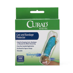 CURAD Waterproof Cast and Bandage Protector - Reusable Shower Cover for Casts, Wounds & Bandages