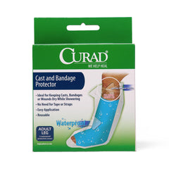 CURAD Waterproof Cast and Bandage Protector - Reusable Shower Cover for Casts, Wounds & Bandages