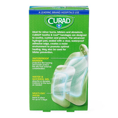 Curad Soothe And Cool Clear Waterproof Hydrogel Bandage - Instant Heat Relief for Burns, Blisters & Abrasions