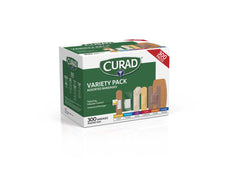Curad Variety Pack Assorted Bandages - 270 Count Multi-Size First Aid Kit (No Tray)